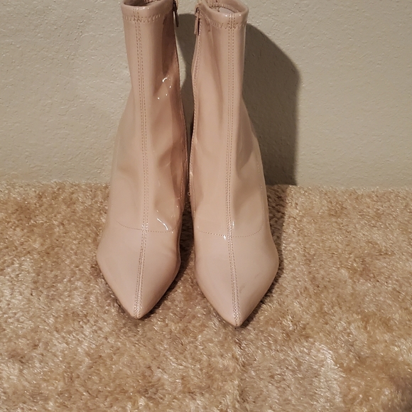 BeBe Patent Leather Stiletto Ankle Boots size 7.5 - Picture 3 of 6